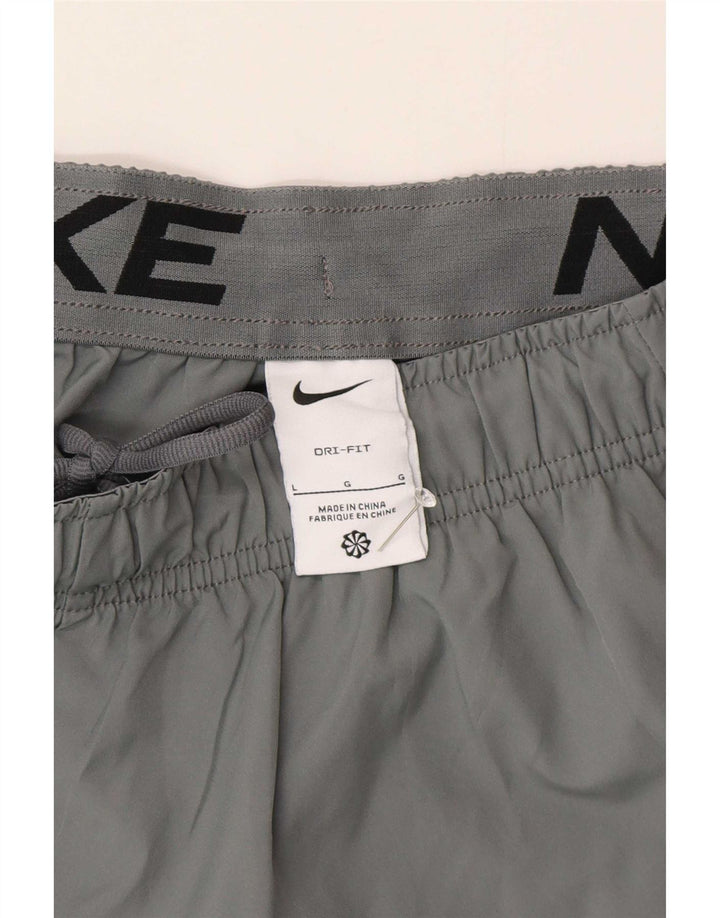 Nike Herren Dri Fit Sportshorts, großes graues Polyester