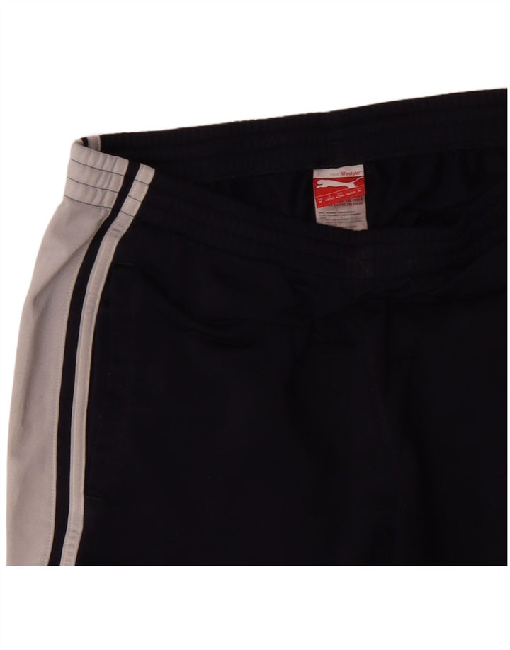 PUMA Herren-Trainingshose, Mittelblau, Farbblock-Polyester