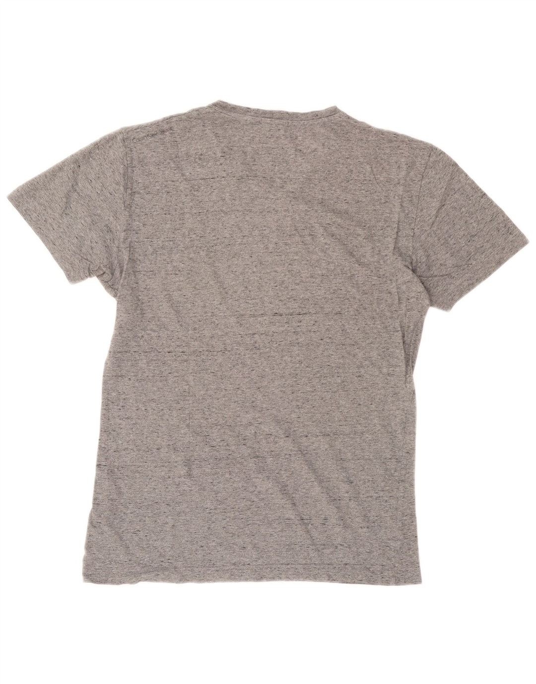 Calvin Klein Jeans Herren-T-Shirt mit Grafik, mittelgrau gefleckte Baumwolle