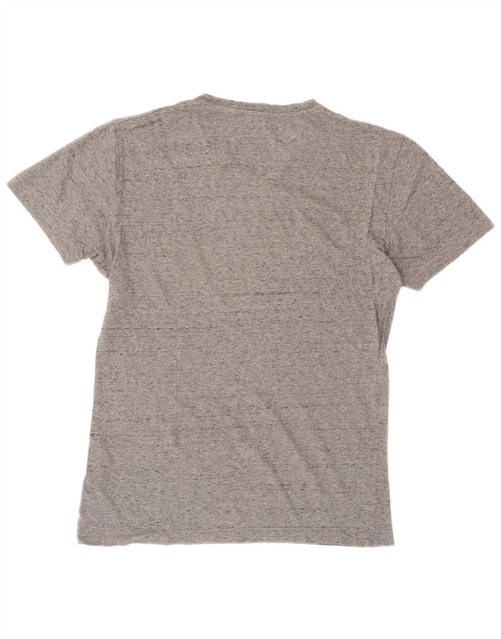 Calvin Klein Jeans Herren-T-Shirt mit Grafik, mittelgrau gefleckte Baumwolle
