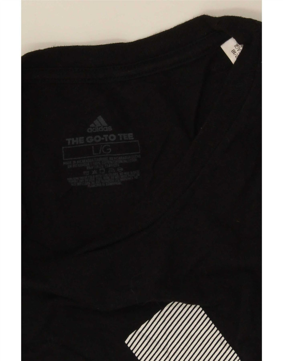 Adidas Herren Grafik T-Shirt Top Large Schwarz