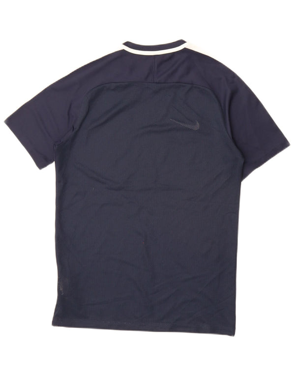 Nike Herren Dri Fit T-Shirt Top Small Marineblau Polyester