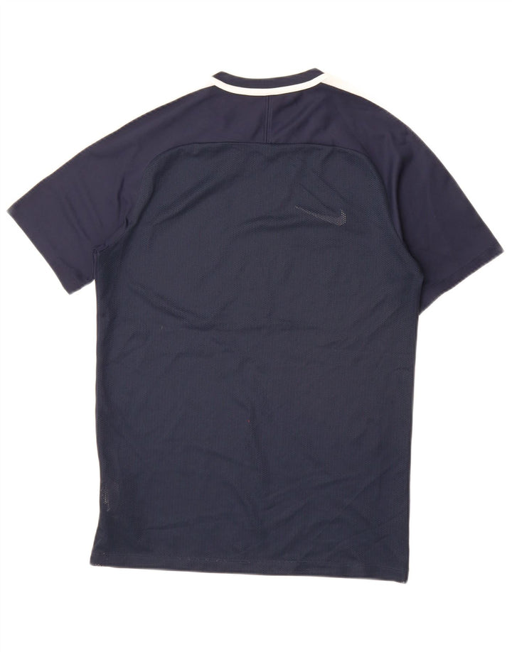 Nike Herren Dri Fit T-Shirt Top Small Marineblau Polyester