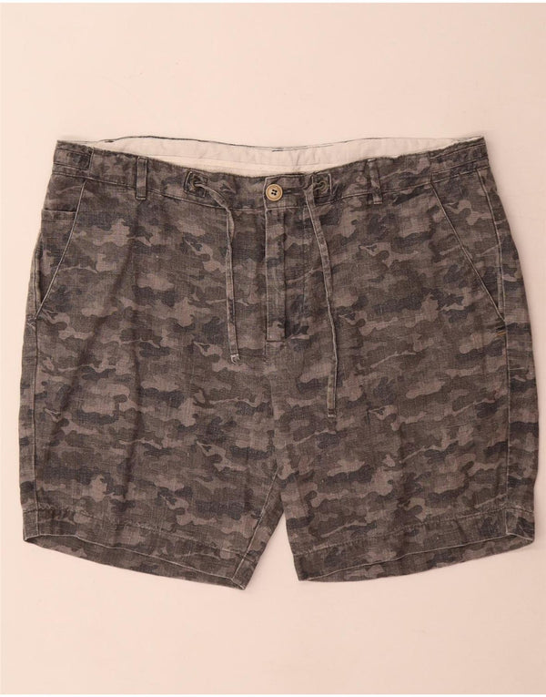 Zara Herren Chinoshorts XL W36 Graue Tarnung
