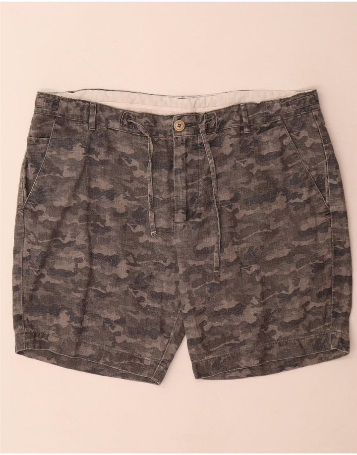 Zara Herren Chinoshorts XL W36 Graue Tarnung