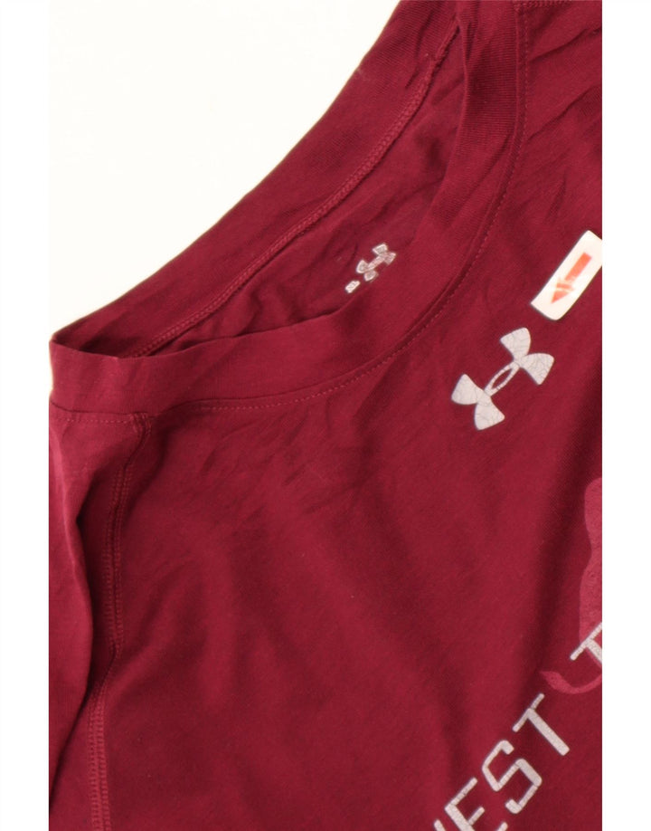 Under Armour Herren Graphic Top Langarm XL Burgund Polyester