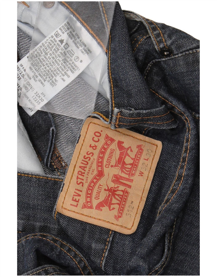 Levi's Damen 512 Bootcut Jeans W32 L30 Marineblaue Baumwolle