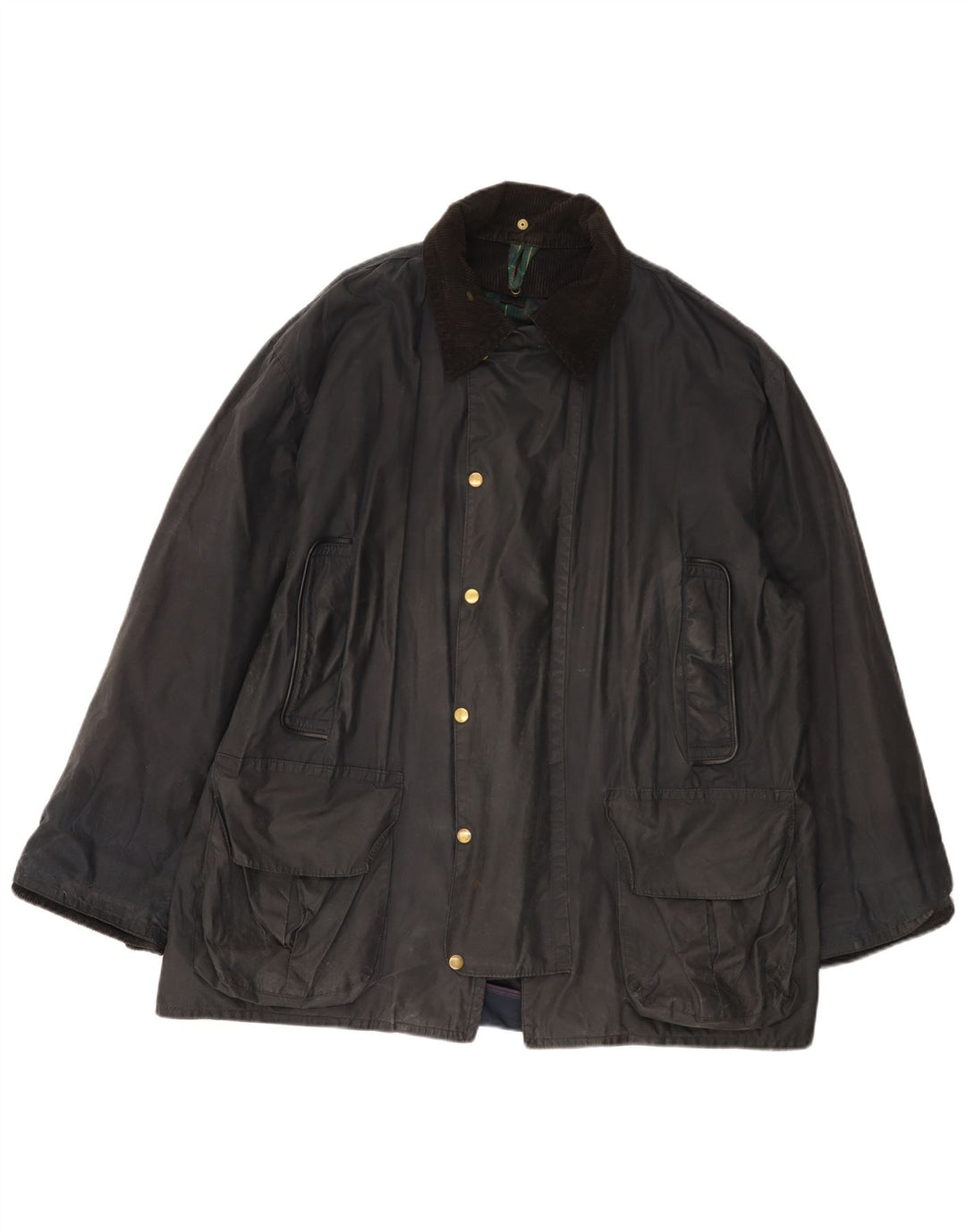 Fermoy Herrenjacke aus gewachster Baumwolle, UK 42 XL, Marineblau