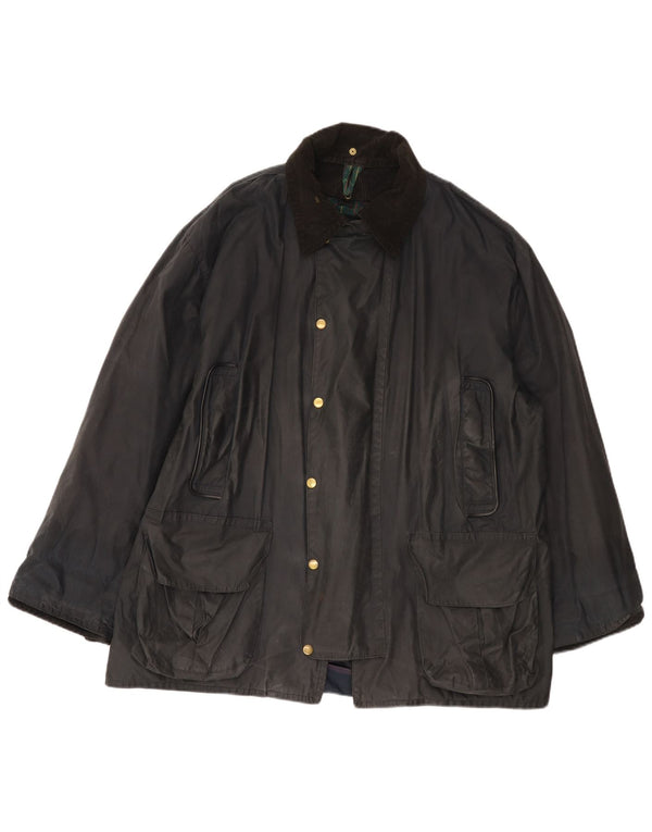 Fermoy Herrenjacke aus gewachster Baumwolle, UK 42 XL, Marineblau