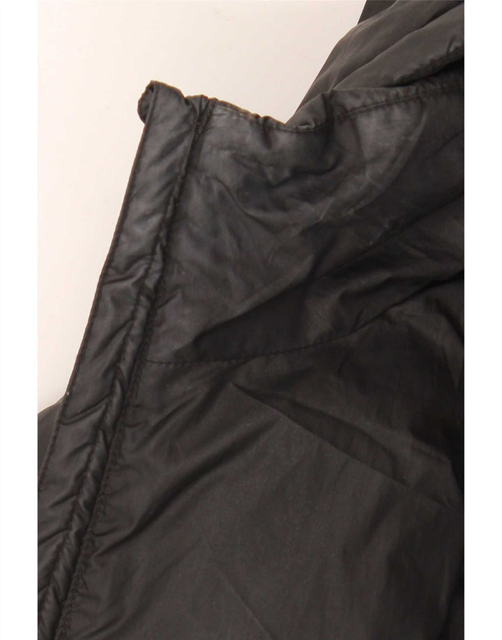 Ellesse Damen-Kapuzen-Übergröße, wattierte Jacke, UK 12, Mittelschwarz, Polyester