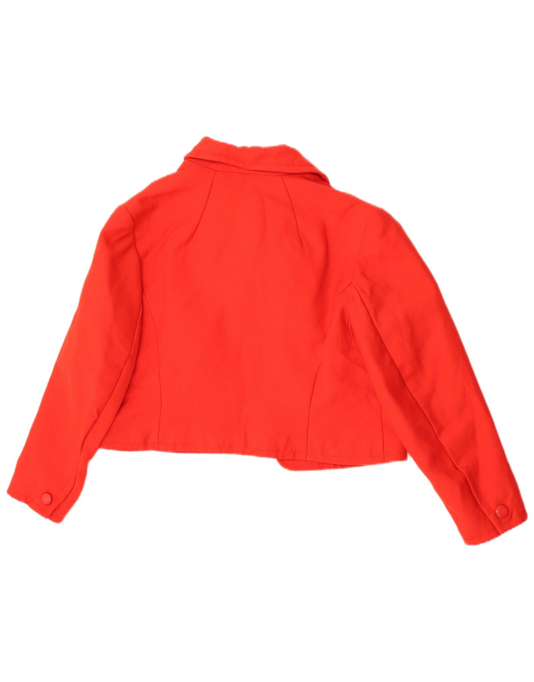 Vintage Damen Bolero Jacke UK 14 Mittelrote Schurwolle
