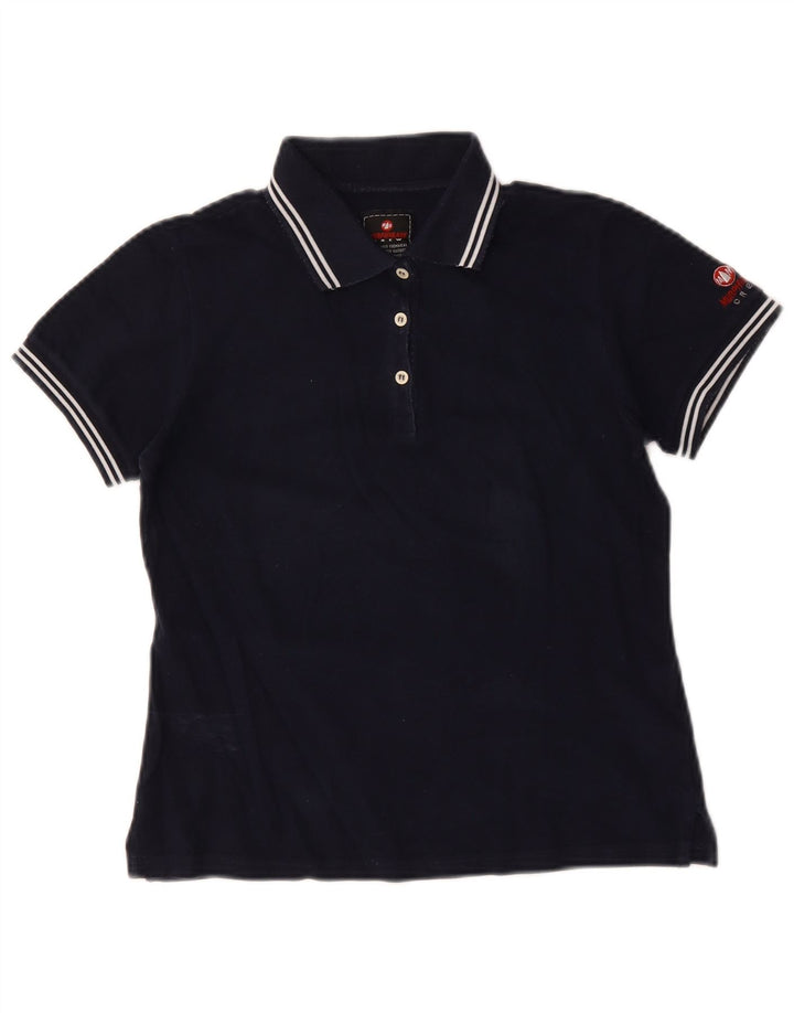 Murphy & Nye Damen Poloshirt UK 10 Small Marineblau Baumwolle