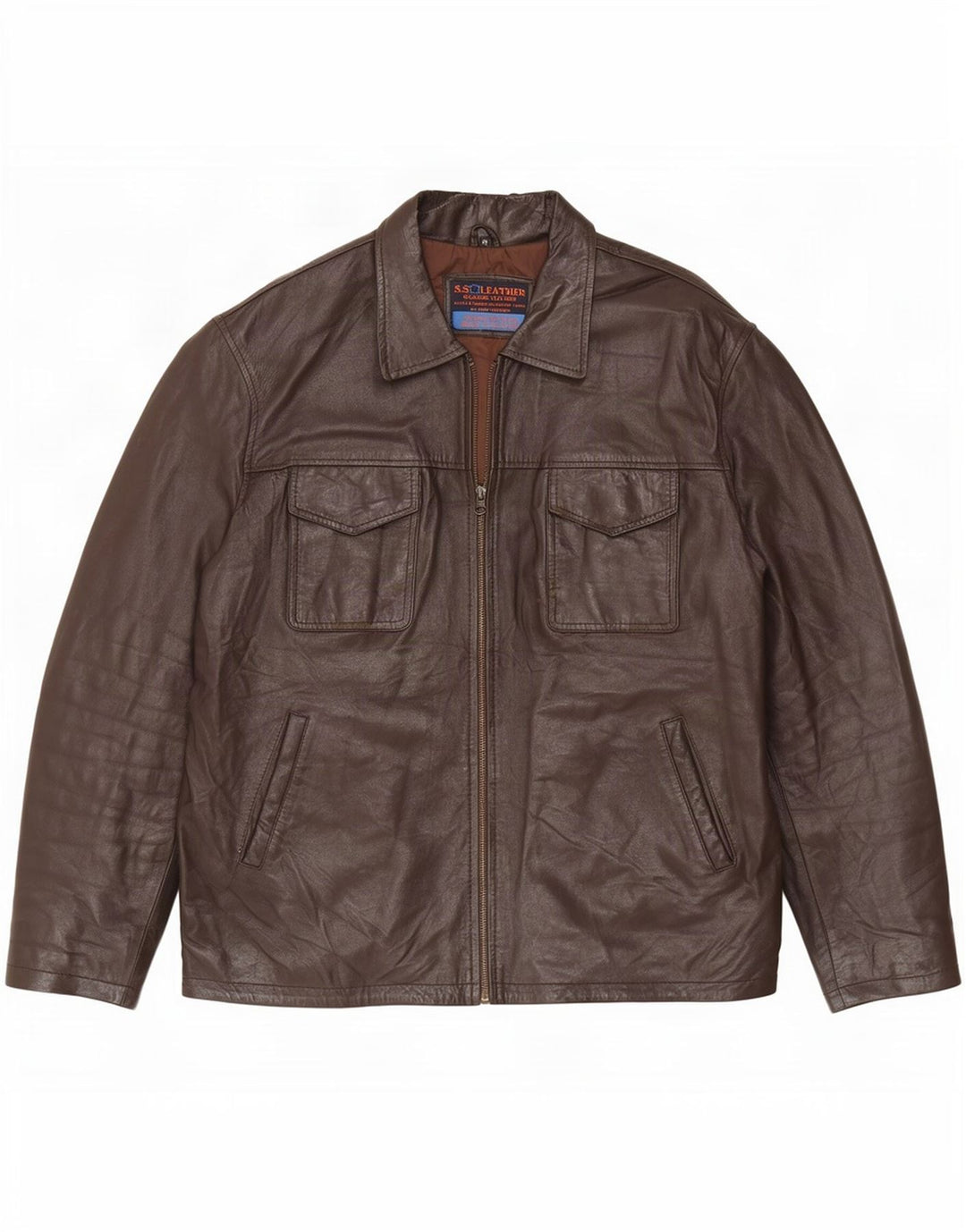 Vintage Herren Lederjacke UK 42 XL Braun