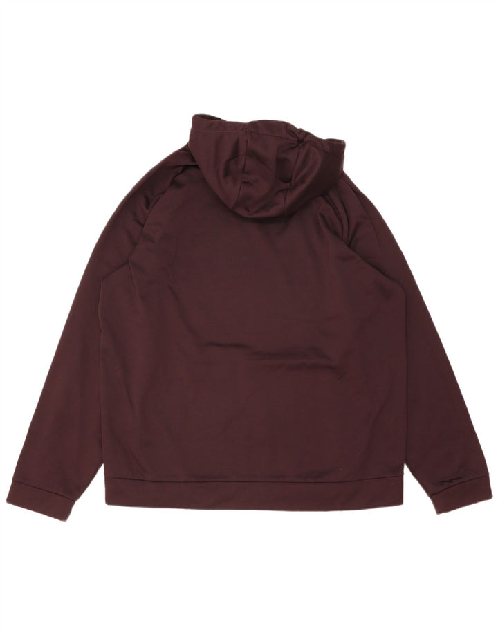 Nike Herren Dri Fit Hoodie Pullover XL Burgund Polyester