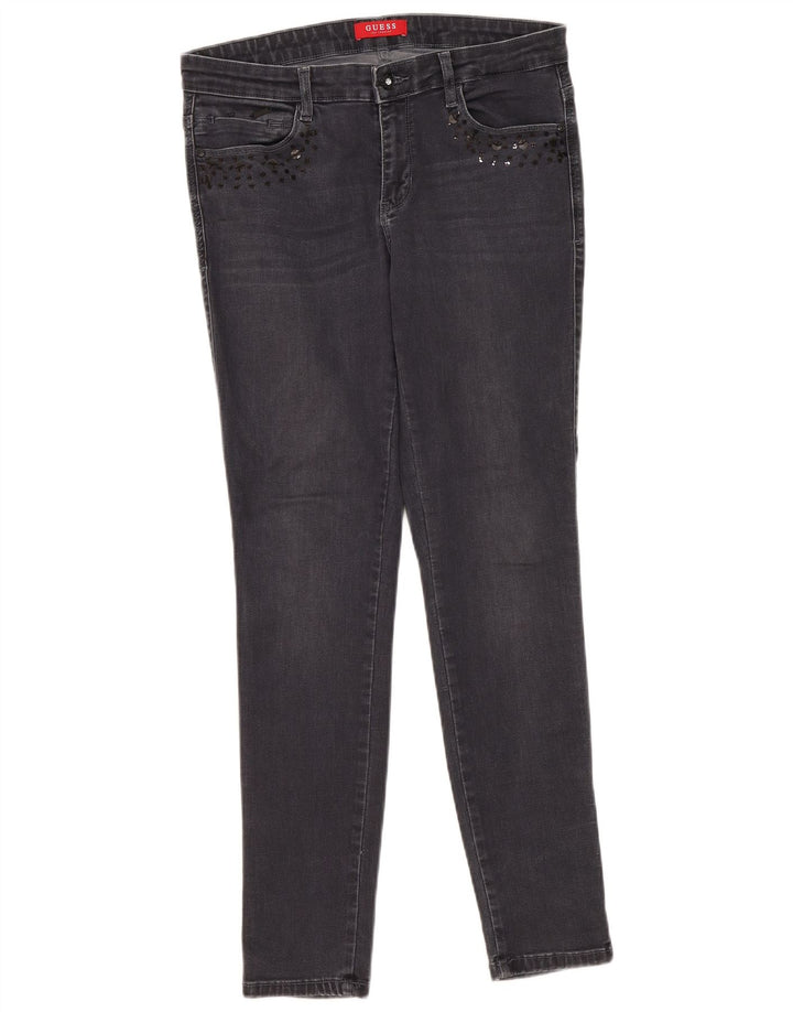 Guess Damen Skinny Jeans W30 L30 Graue Baumwolle