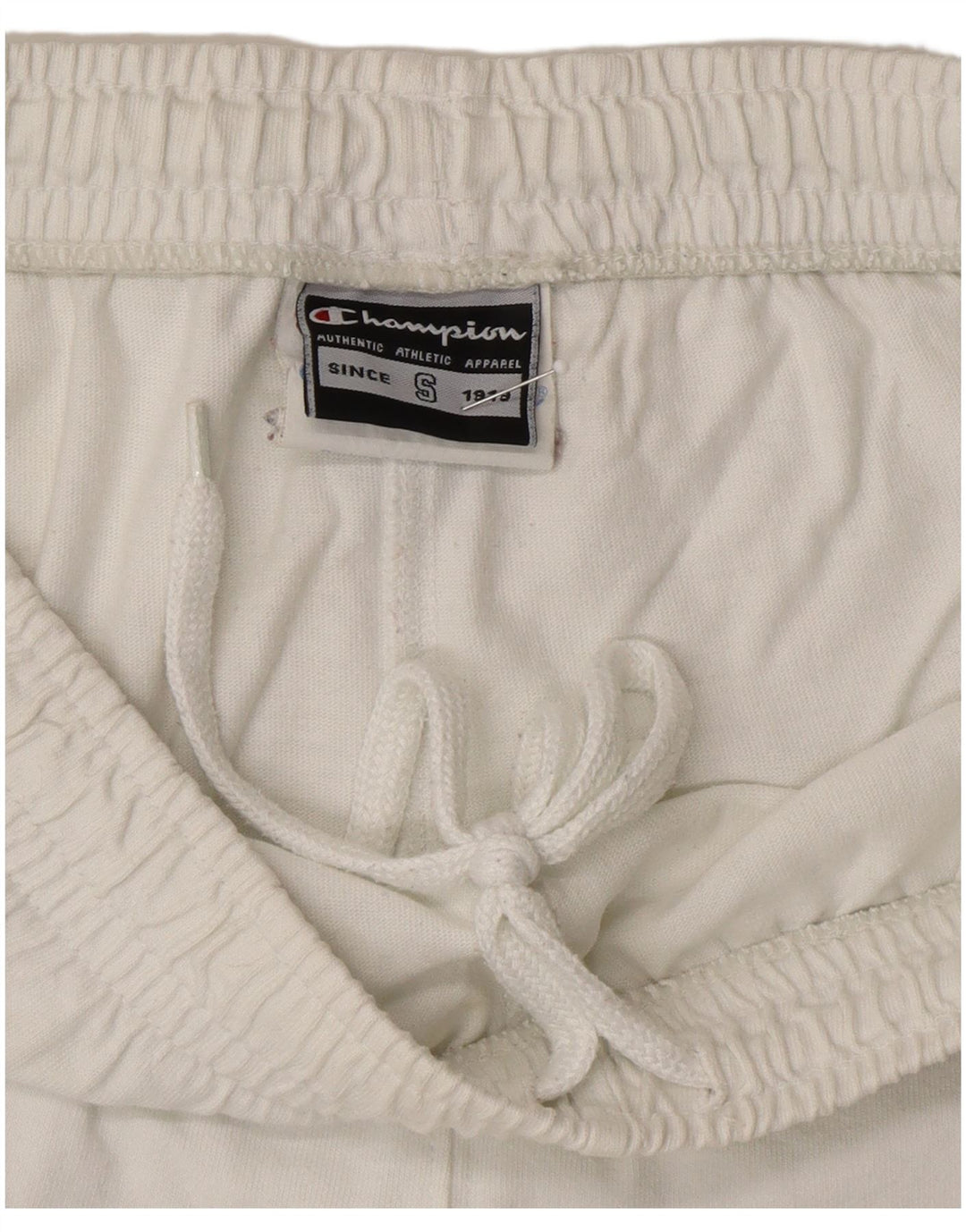 CHAMPION Mens Tracksuit Trousers Small White Cotton