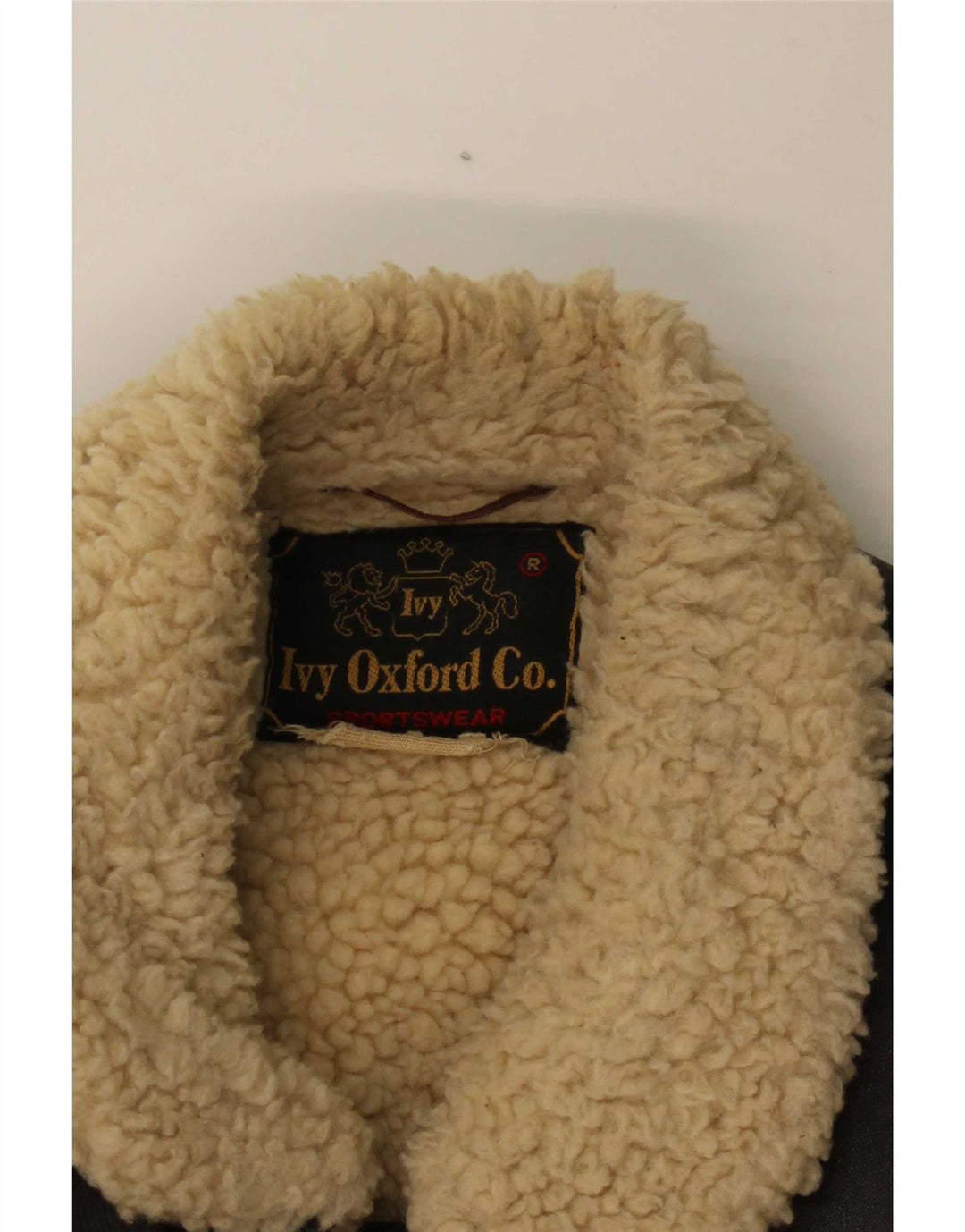 Ivy Oxford Herren Lederjacke UK 36 Small Braun