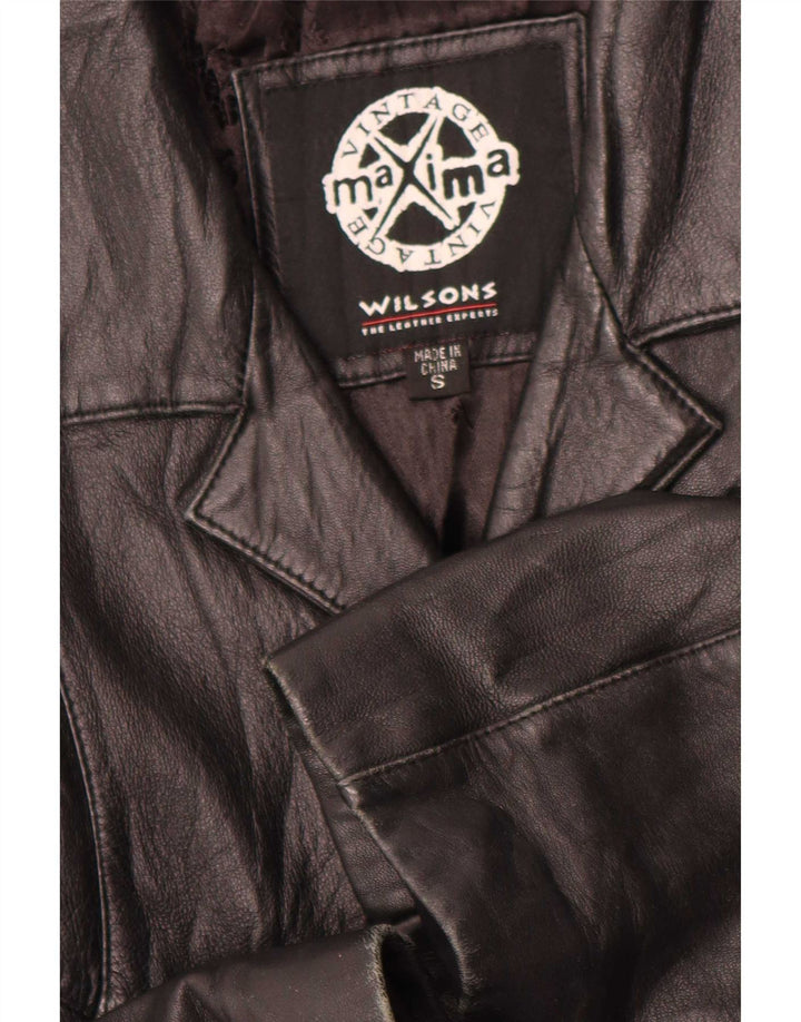 Wilsons Damen Lederjacke UK 10 Small Schwarz