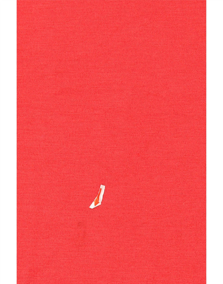 ORVIS Womens T-Shirt Top UK 14 Medium Red Polyester Vintage Orvis and Second-Hand Orvis from Messina Hembry 