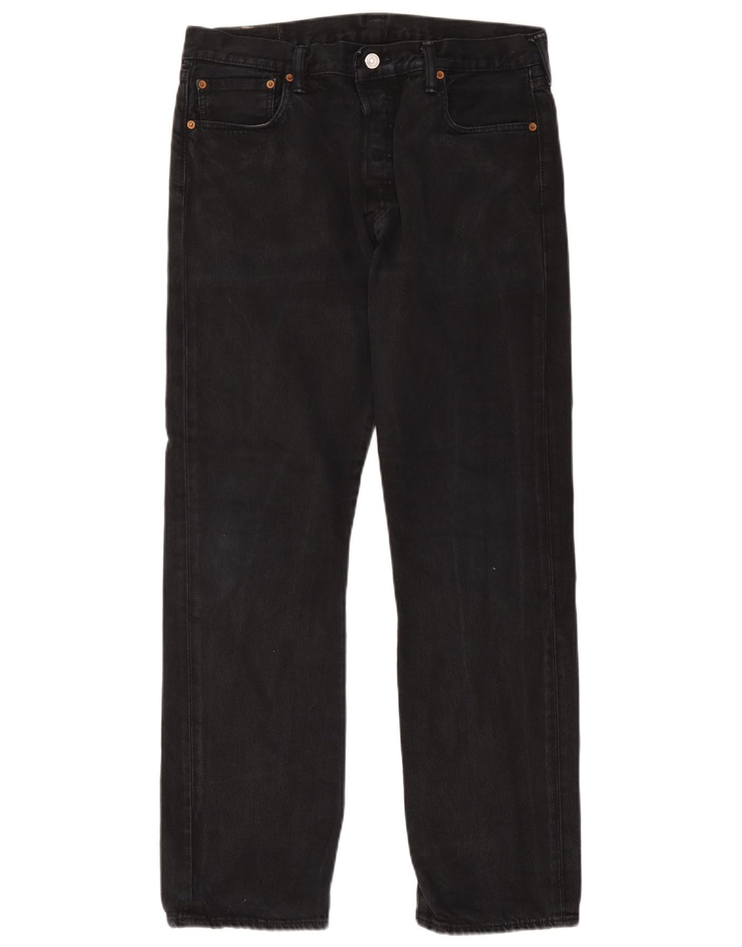 Levi's Herren 501 Straight Jeans W34 L32 Marineblaue Baumwolle