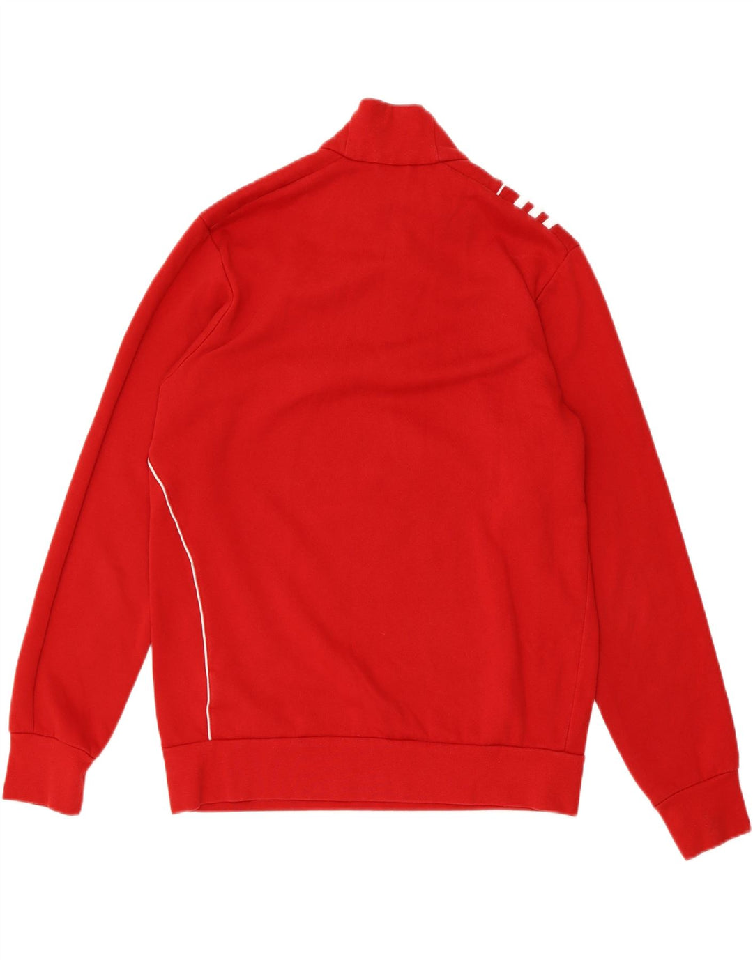 ADIDAS Herren-Sweatshirt mit Reißverschluss am Hals, Mittelrot