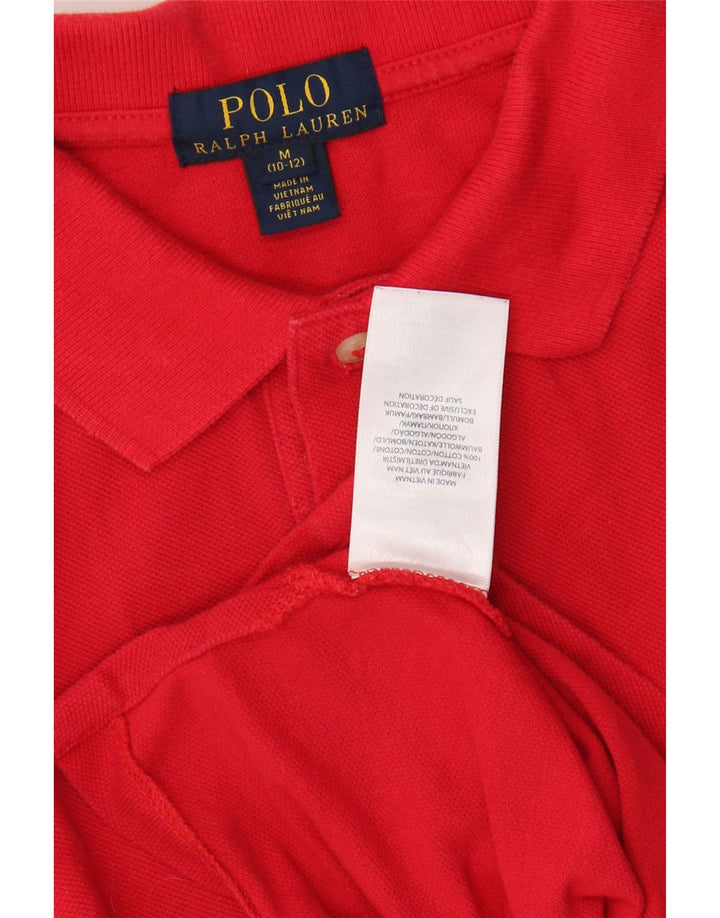 RALPH LAUREN Poloshirt 10–11 Jahre mittelrote Baumwolle