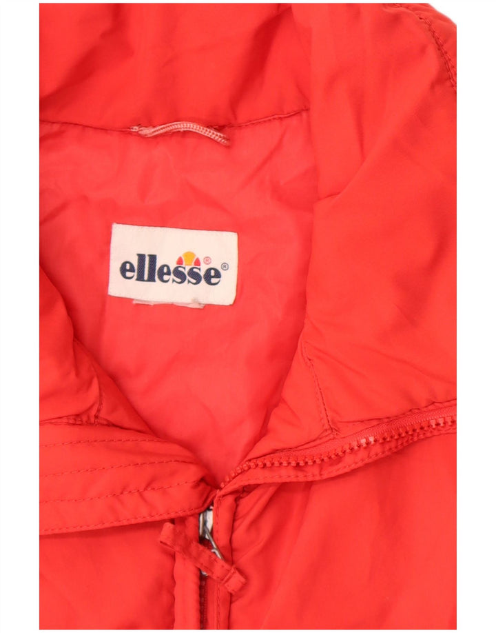 Ellesse Damen gepolsterte wattierte Jacke UK 20 2XL Rot