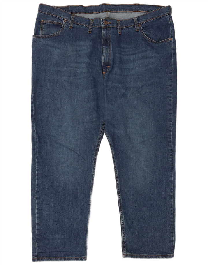 Wrangler Herren Straight Jeans W46 L30 Blaue Baumwolle