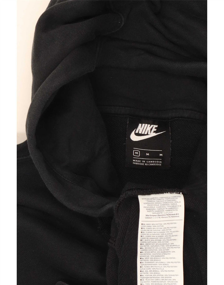 Nike Herren-Kapuzenpullover mit Reißverschluss, mittelschwarz, Baumwolle