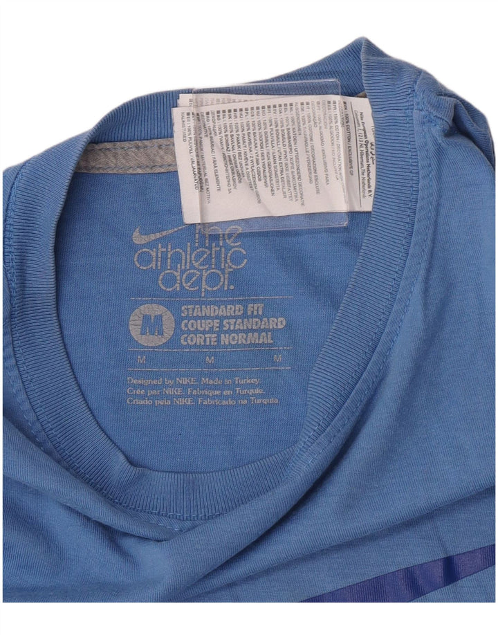 Nike Herren-T-Shirt mit Standard-Passform und Grafik, mittelblaue Baumwolle
