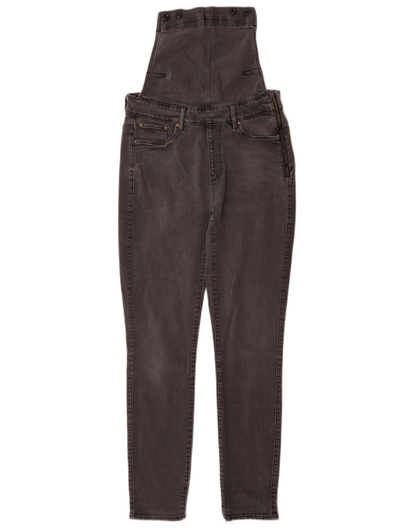 G-Star Damen-Latzhose, Röhrenjeans, Größe L, W32, L31, Grau, Baumwolle