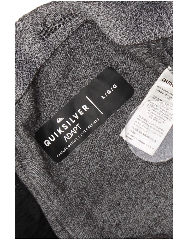 Quiksilver Herren-Trainingshose, großes grau meliertes Polyester