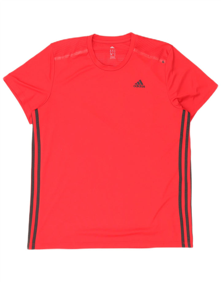 Adidas Herren Climacool T-Shirt Top XL Rot Polyester