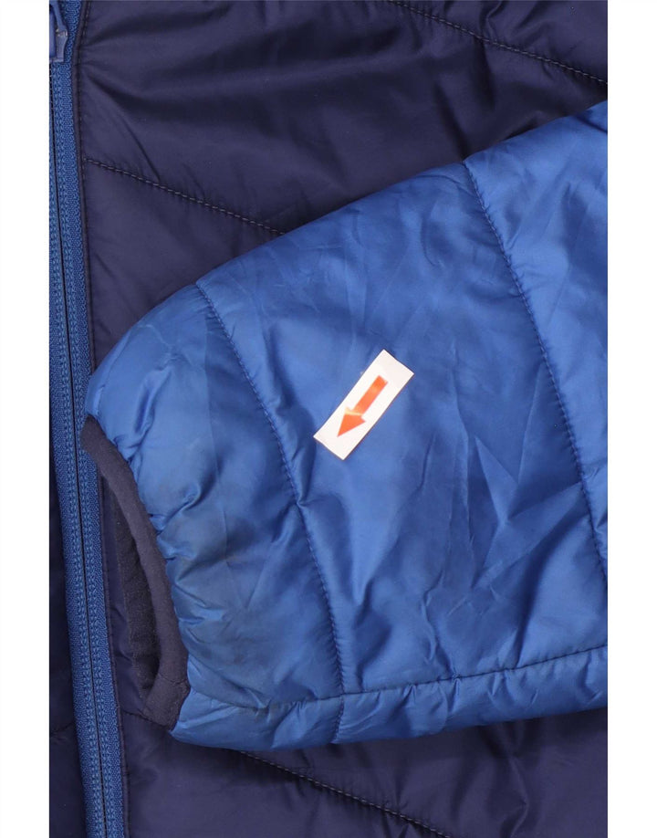 Puma Herren-Jacke mit Kapuze, gepolstert, Größe 38, Mittel, Marineblau, Farbblock