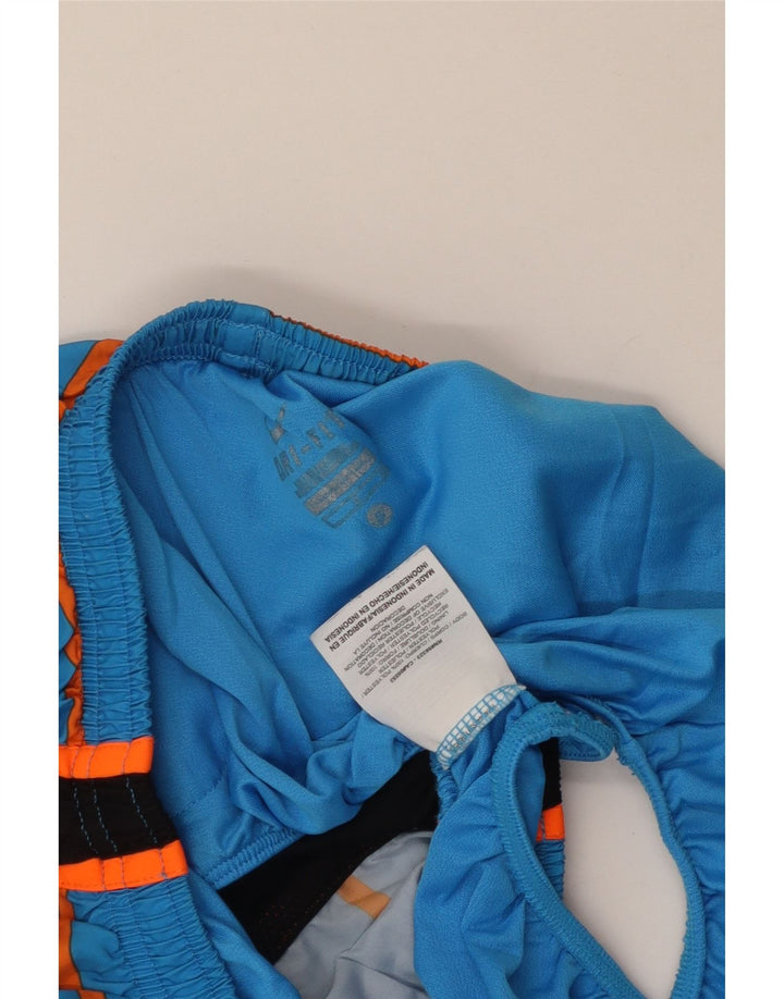 Nike Damen Dri Fit Sport Shorts UK 10 Small Blue Colourblock Polyester