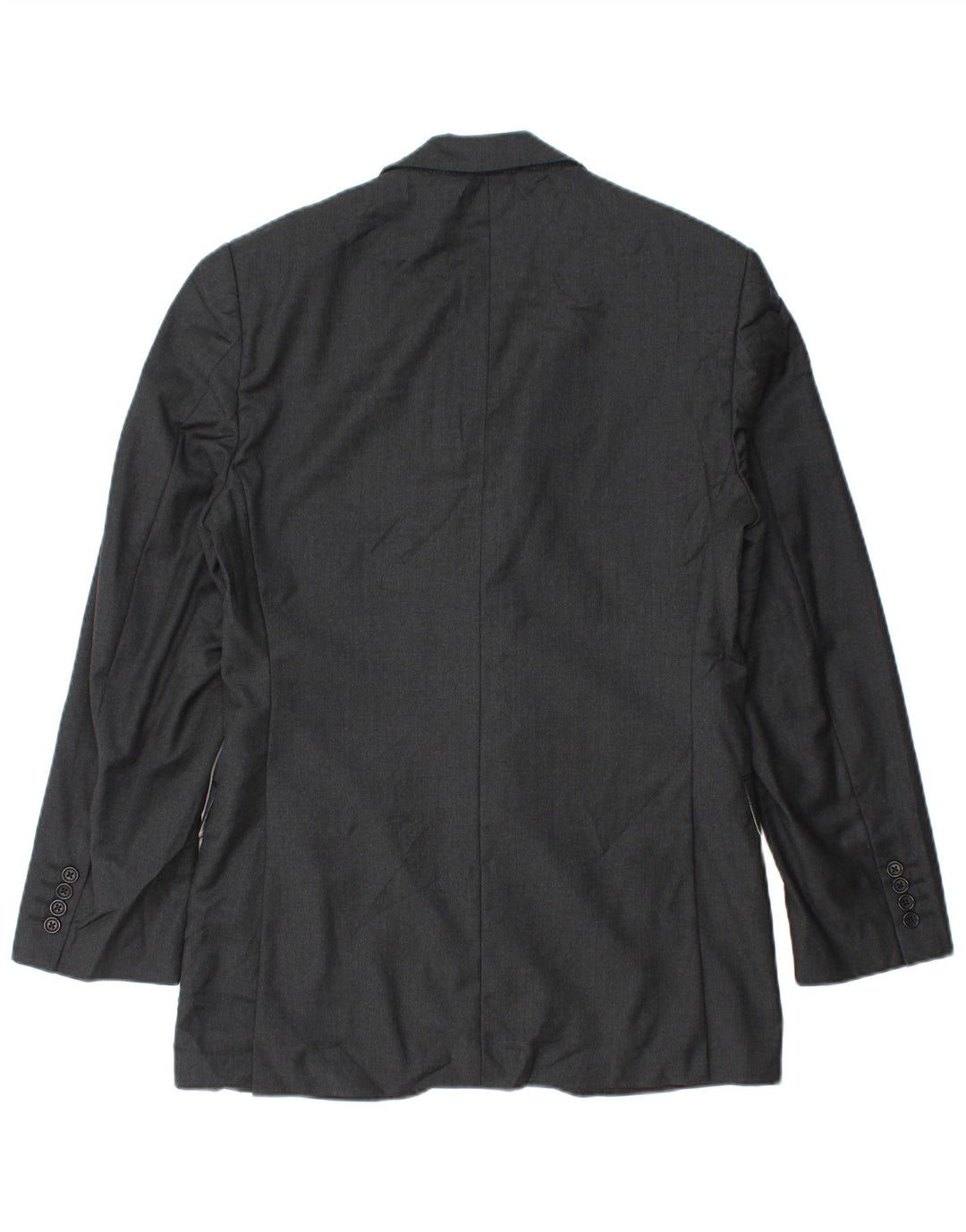 Aquascutum Herren-Blazer mit 2 Knöpfen, UK 36, kleine graue Wolle