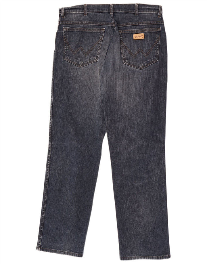 Wrangler Herren Texas Stretch Straight Jeans W34 L32 Blaue Baumwolle