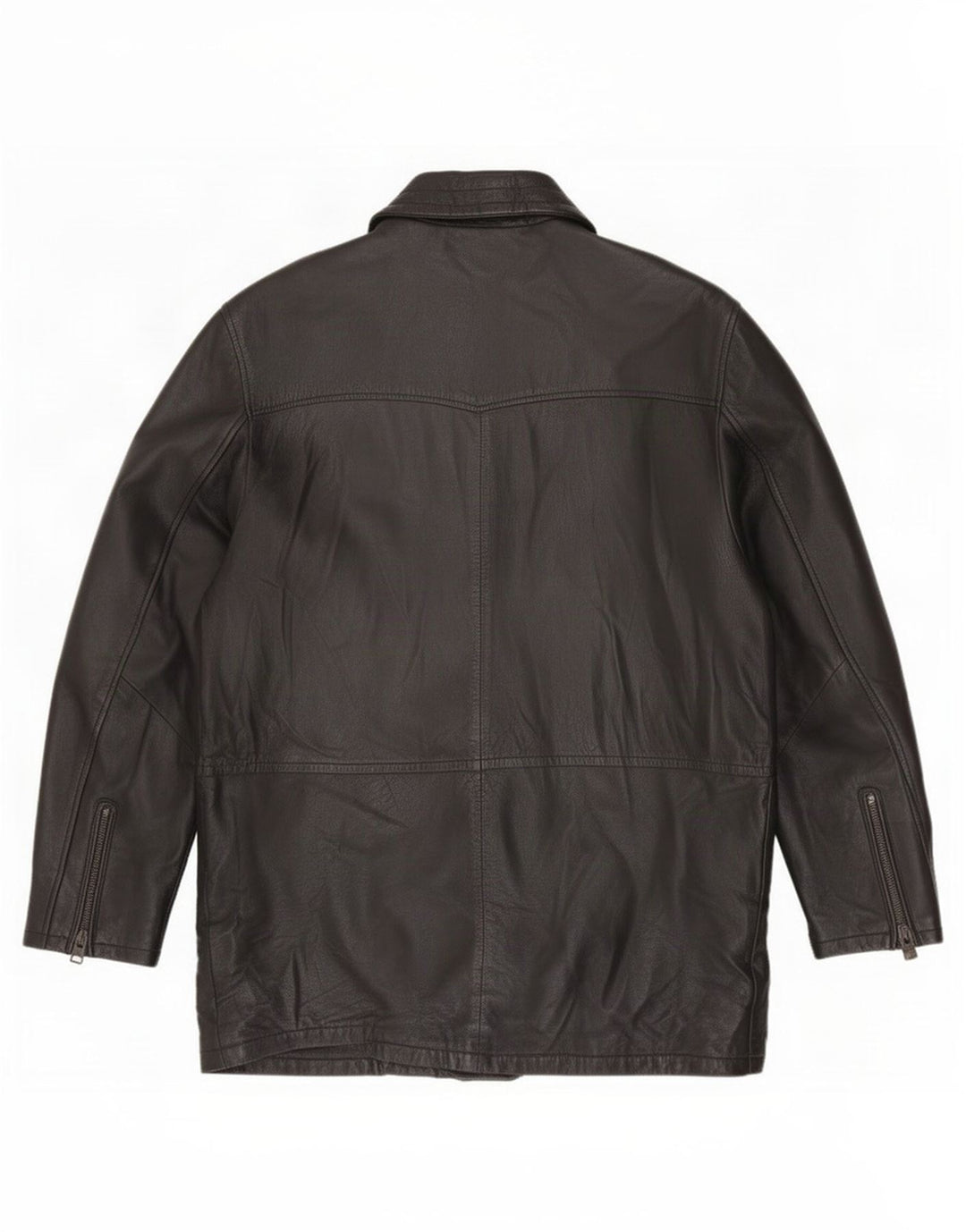 Salvatore Lepore Herren Ledermantel IT 52 XL Schwarz