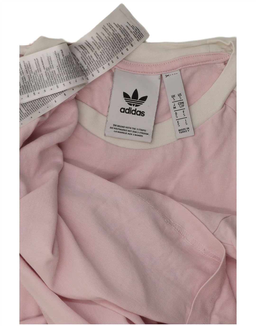Adidas Herren T-Shirt Top Small Rosa Baumwolle