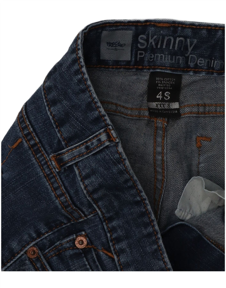 MOSSIMO Damen Skinny Jeans US 4 Small W29 L29 Blaue Baumwolle