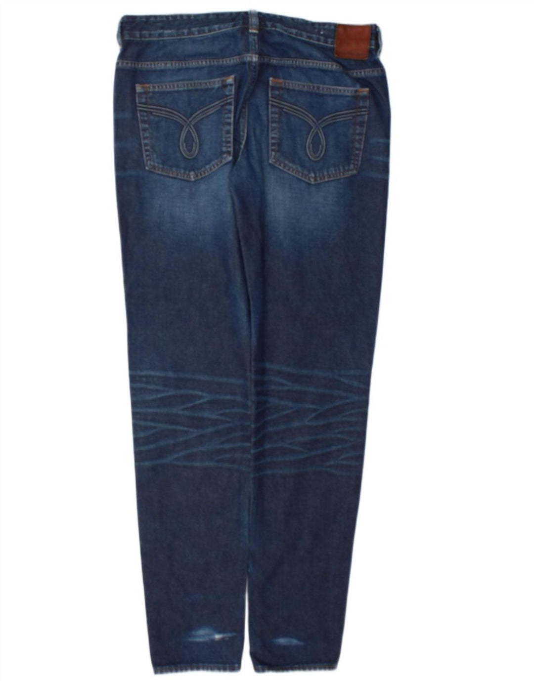 Calvin Klein Herren Distressed Regular Slim Jeans W32 L34 Blaue Baumwolle