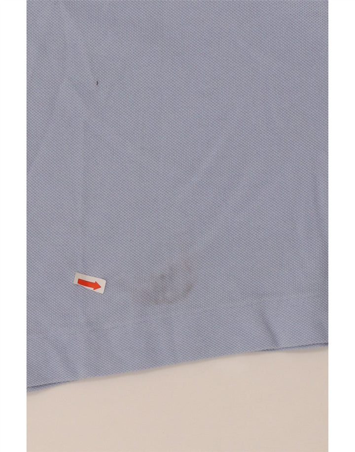 Lacoste Herren-Poloshirt, Größe 3, klein, blaue Baumwolle