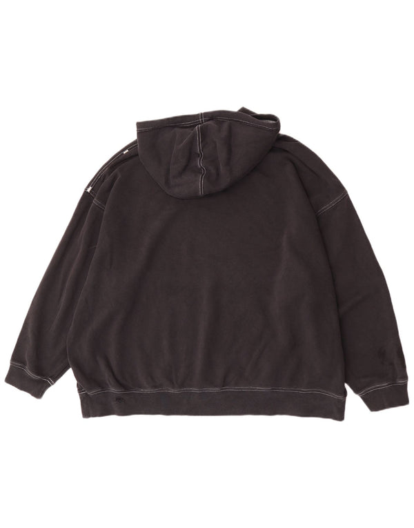 Nike Damen-Pullover mit übergroßem Kapuzenpullover, Gr. 10, Größe S, Schwarz, Baumwolle