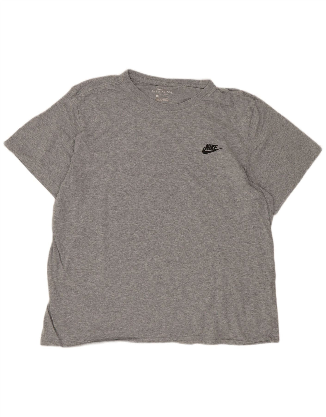 Nike Herren-T-Shirt, normal, groß, aus grauer Baumwolle