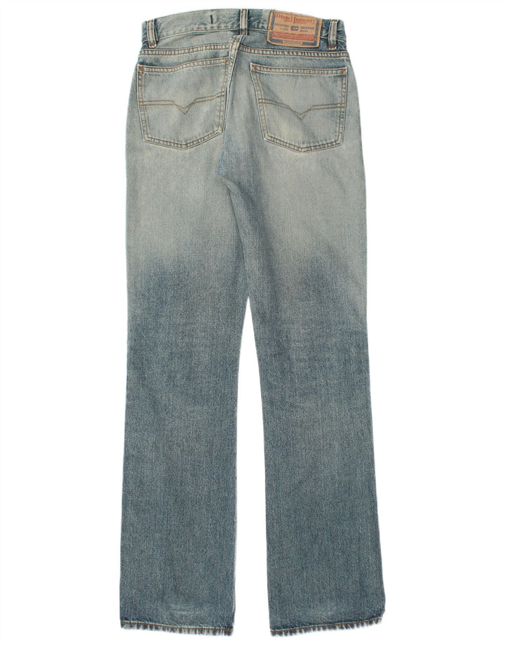 Diesel Damen Distressed Bootcut Jeans W30 L34 Blaue Baumwolle