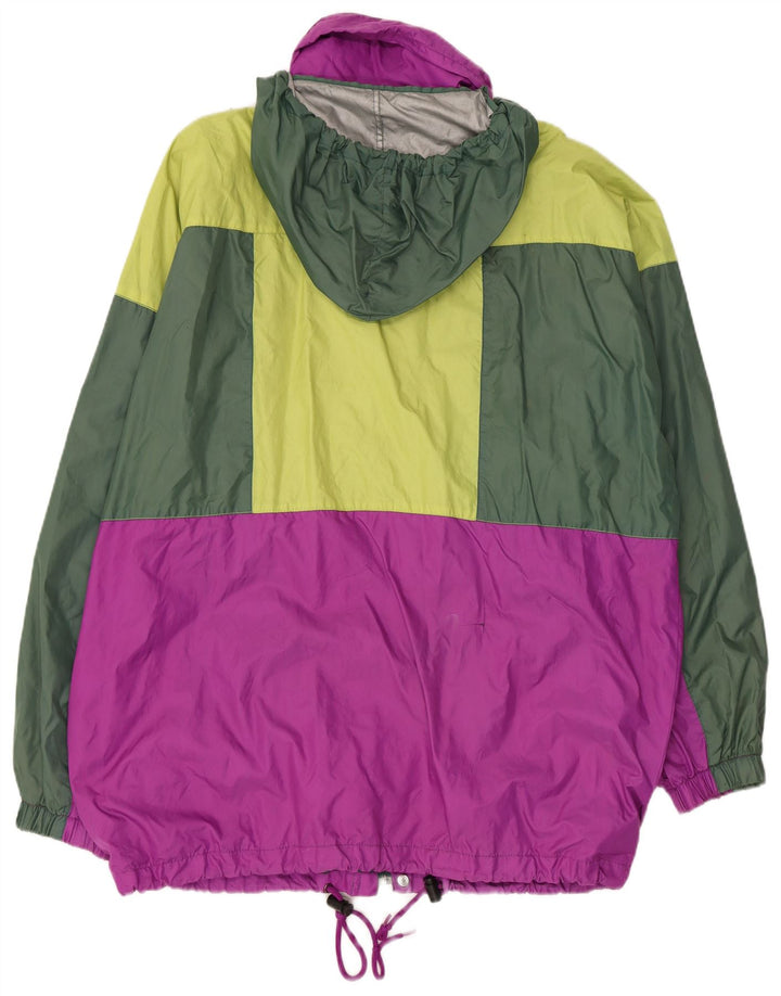 CAMPAGNOLO Herren-Regenjacke mit Kapuze, UK 40, groß, mehrfarbig, Farbblock