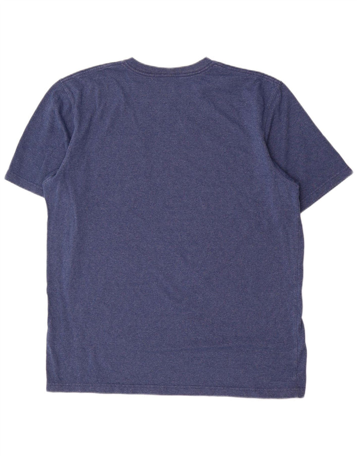 Carhartt Herren T-Shirt Top Large Marineblau Baumwolle