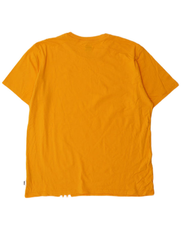 Adidas Herren T-Shirt Top XL Gelb Baumwolle
