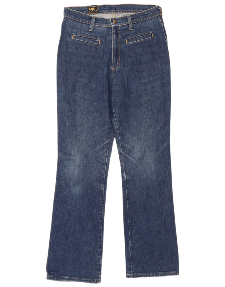 Lee Damen Straight Jeans W32 L29 Blaue Baumwolle