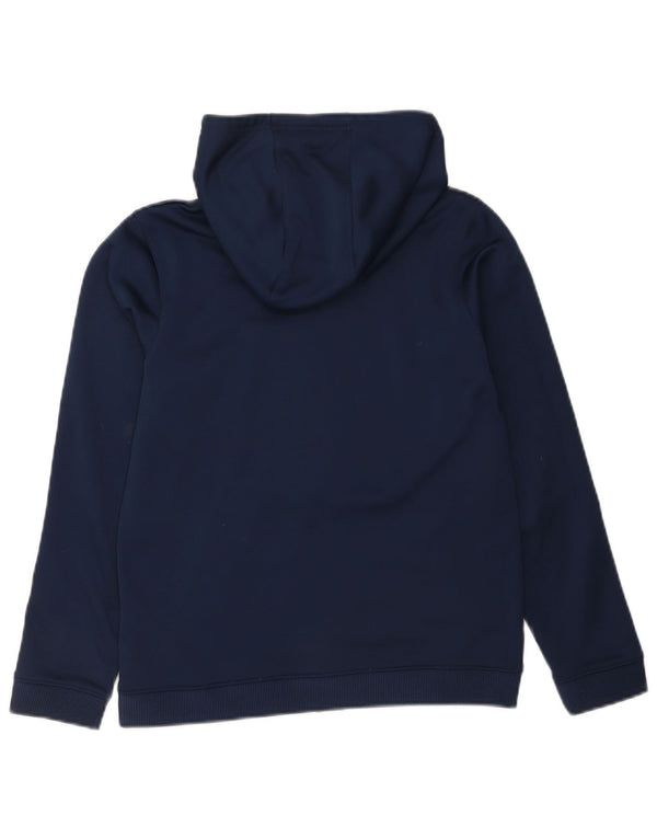 Under Armour Mädchen-Kapuzenpullover mit Reißverschluss, 11–12 Jahre, groß, Marineblau, Sport